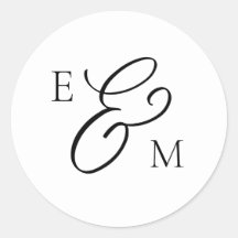 Classic Monogram Wedding Envelope Seal