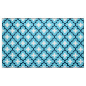 Classic Moroccan Tile, Indigo and Sky Blue Stof (Fat Quarter)