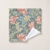 Classic Morris Inspiré Pastel Floral Nom personnal (Gant de toilette)