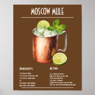 Classic Moscow Mule Receptenbar Poster