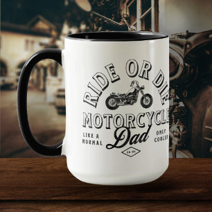 Classic Motorcycle Dad Cadeau van Kinder Mok
