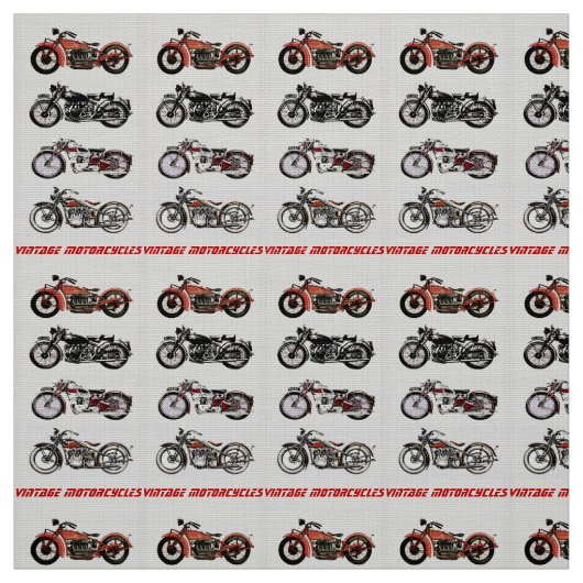 CLASSIC MOTORCYCLI Red Black Grey Stof (Swatch)