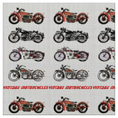 CLASSIC MOTORCYCLI Red Black Grey Stof (Close Up)