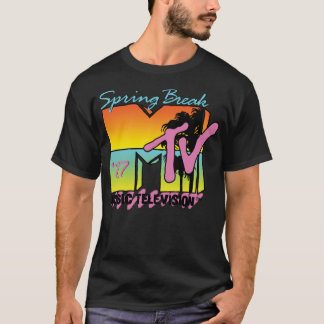 Classic MTV Logo Spring Break 87' Long-Sleeve T-Sh T-shirt