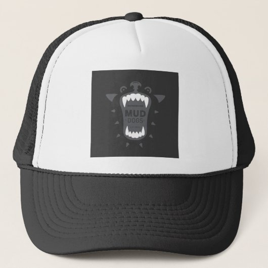 Classic Mud Dogs Logo Trucker Pet (Voorkant)