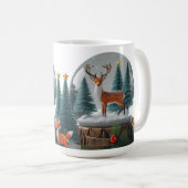 Classic Mug 15 oz Woodland Christmas Snow Globe (Devant droit)