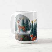 Classic Mug 15 oz Woodland Christmas Snow Globe (Devant gauche)