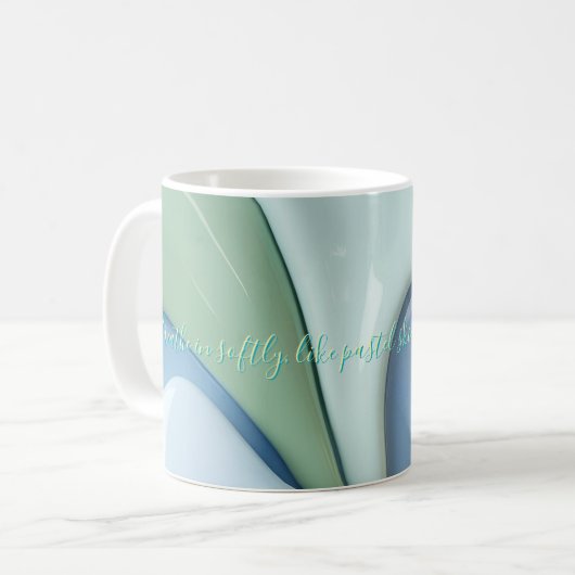 Classic mug in stylish abstract graphic koffiemok (Voorkant links)