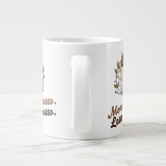 Classic Mug - More Espresso. Less Depresso. Extra Grote Beker (Achterkant)