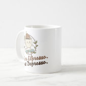 Classic Mug - More Espresso. Less Depresso. Koffiemok (Voorkant links)