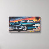 Classic Muscle Car 1956 Canvas Afdruk (Voorkant)