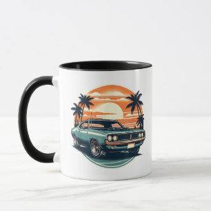 Classic Muscle Car Retro Stijl Mok