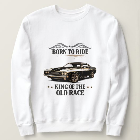 Classic Muscle Car Rider Women's Sweatshirt (Design voorkant)