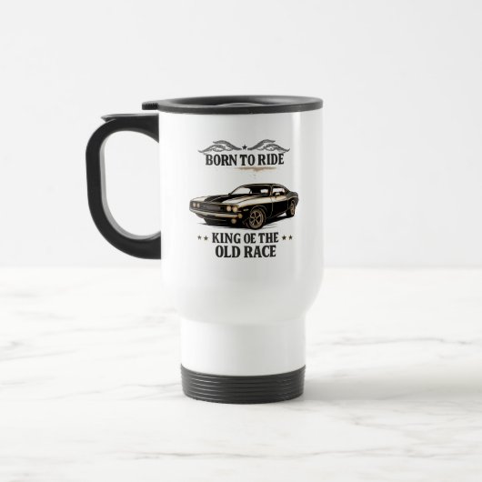 Classic Muscle Car Travel Mug (Gauche)