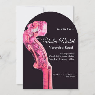 CLASSIC MUSIC CONCERT, OVERWEGING Violin Scroll ro Kaart
