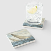 Classic Nautical Painting Stenen Onderzetter (Zijkant)