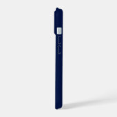 Classic Navy Blue iPhone 15 Hoesje (Linkerkant)