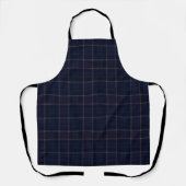Classic Navy Blue Plaid Christmas Schort (Voorkant)