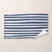 Classic Navy Blue Stripes | Timeless Nautical  (Serviette à main)