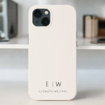 Classic Neutre Moderne Minimaliste Nom Monogramme<br><div class="desc">Élevez votre smartphone avec notre coque iphone de nom Monogramme minimaliste moderne classique élégant. Ce coque méticuleusement conçu allie élégance intemporelle et minimalisme contemporain. Conçu à la perfection, il protège non seulement votre appareil, mais ajoute également une touche de style personnalisé. Les options de personnalisation de monogramme et de nom...</div>
