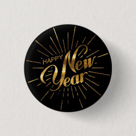 Classic New Year 2026 Pin Button