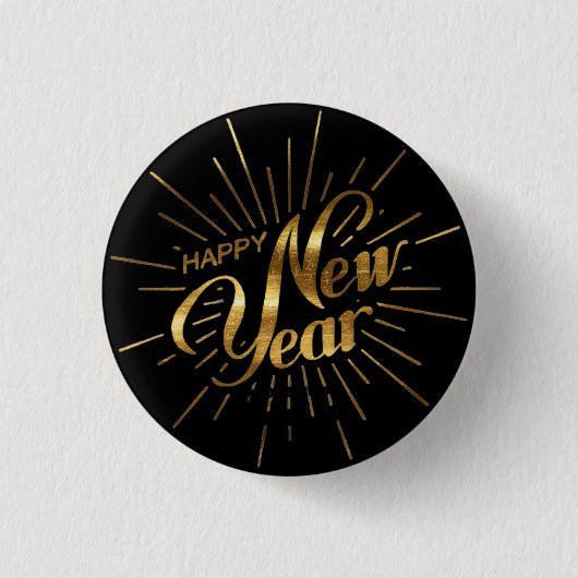 Classic New Year 2026 Pin Button (Voorkant)