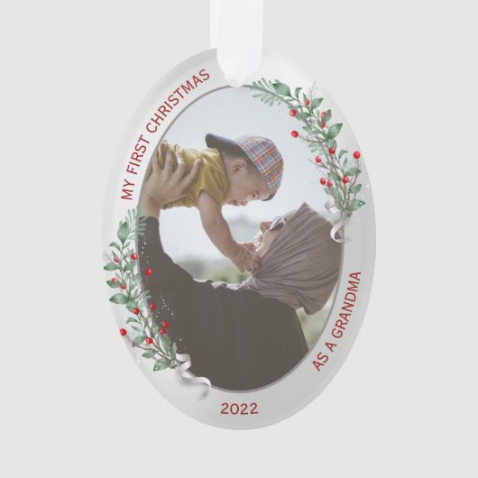Classic Newborn 1e kerstgrootma Ornament (voorkant)