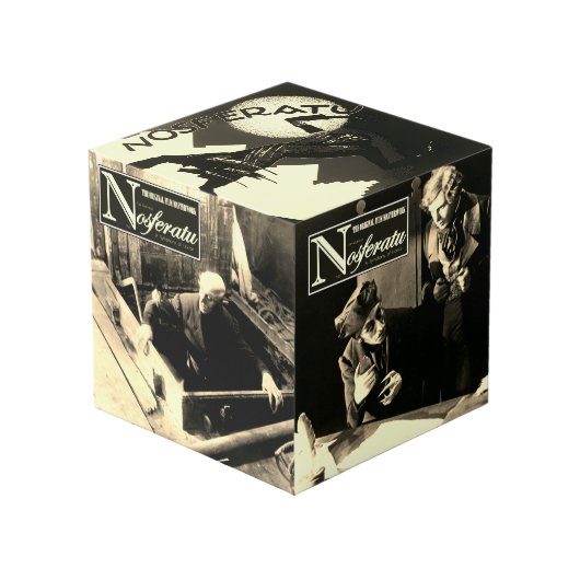 Classic Nosferatu Horror Film Cube  Kubus (Voorkant hoekig)