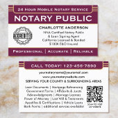 Classic Notaris Signing Agent ID Logo Plum Gold Visitekaartje