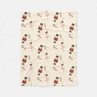 Classic Nutcracker Christmas Sherpa Blanket Fleece Deken