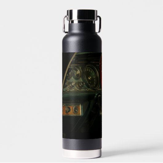 Classic Old Car Dashboard-stuurwiel Waterfles (Voorkant)
