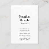 Classic Old English Text Nostalgic Sjabloon Cool Visitekaartje (Voorkant)