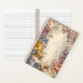 Classic Old Fashioned Flowers Notitieboek (Binnen)
