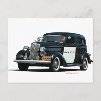Classic_Old_Police_Car Briefkaart