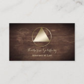 Classic Old School Attorney Visitekaartje (Voorkant)