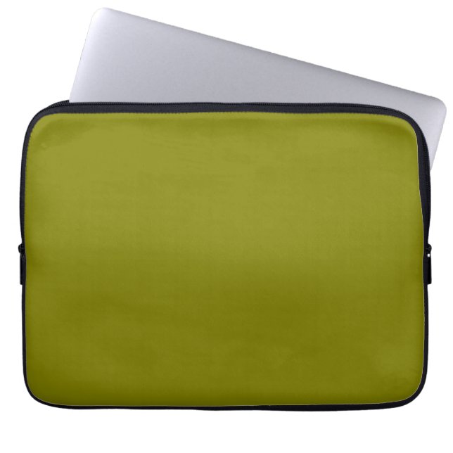Classic Olijfgroen Laptop Sleeve (Voorkant)