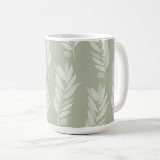 Classic Olive Leaf Mok (Voorkant rechts)