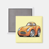 Classic Orange Toon Car Magneet (Voorkant / Achterkant)