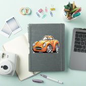 Classic Orange Toon Car Sticker (iPad Cover)