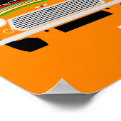 Classic Original Mini Cooper minimalistische kunst Poster (Hoek)