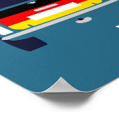 Classic Original Mini Cooper minimalistische kunst Poster (Hoek)