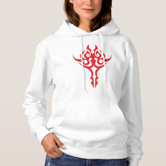 Classic Ornamental Floral Border Elegant Design Hoodie (Voorkant)