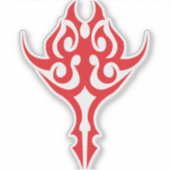 Classic Ornamental Floral Border Elegant Design Sticker (Voorkant)