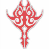 Classic Ornamental Floral Border Elegant Design Sticker (Voorkant)