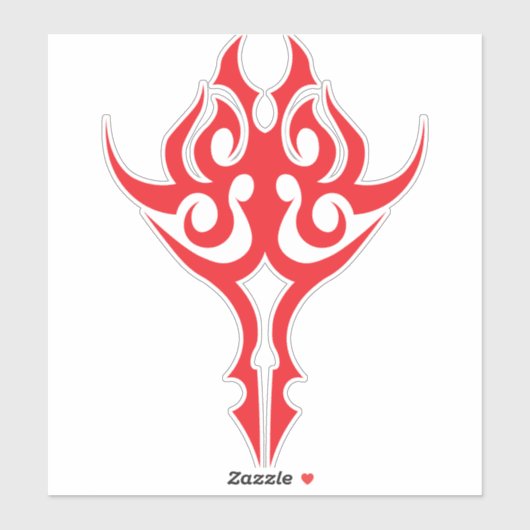 Classic Ornamental Floral Border Elegant Design Sticker (Vel)