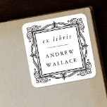 Classic Ornate Ex Libris Bookplate Stickers Custom<br><div class="desc">Adorn your beloved books with these distinguished custom stickers. Featuring a classic, ornate frame that elegantly borders the "ex libris" text and your name, these stickers provide a refined mark of ownership. Easy to apply, these high-quality labels add a touch of traditional elegance to your personal library, making each volume...</div>