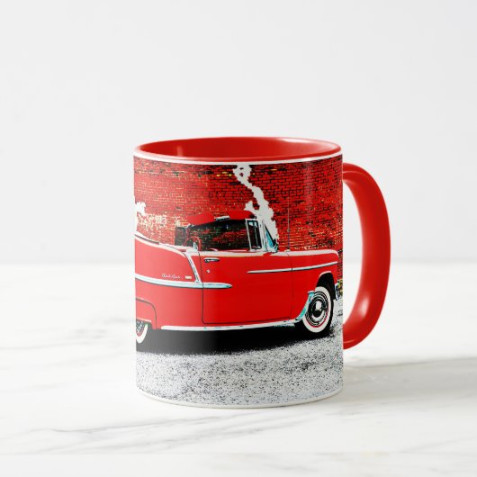 Classic Oud Bel Air Rood 1955 Auto Art Mok Cup (Voorkant rechts)