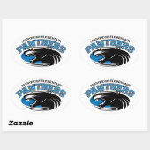 Classic Panther Ovale Sticker (Vel)