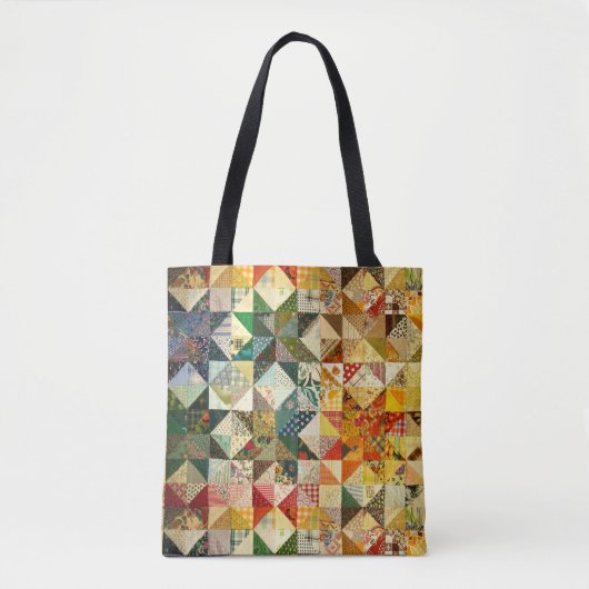 Classic Patchwork Fabric Design Canvas tas (Voorkant)