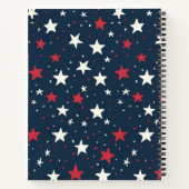 Classic Patriotic Stars Pattern Notitieboek (Achterkant)